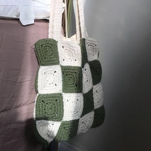handmade crochet tote bag